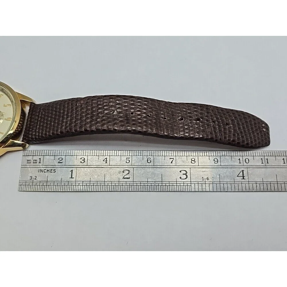 Jos A Bank Gold Dial Multifunction Mens Day Date 40mm Dress Watch New Battery